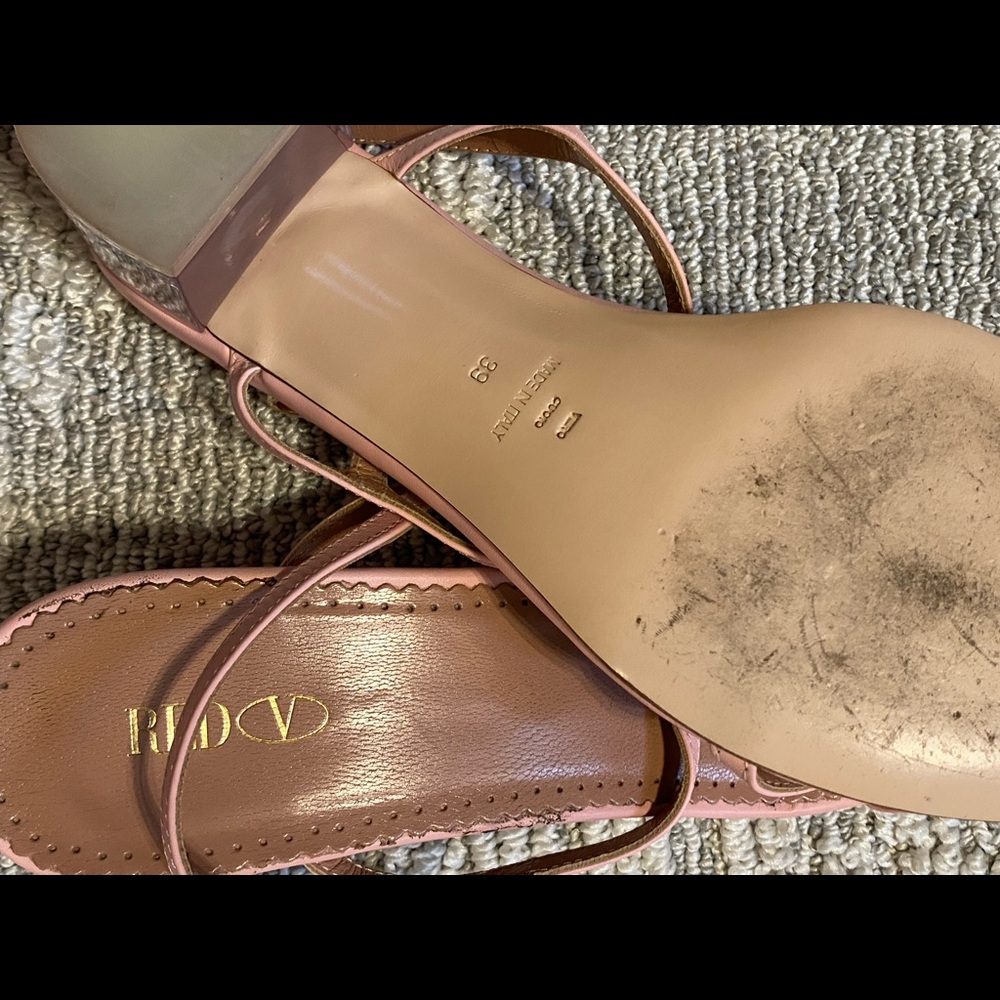 RED by Valentino Pink Strappy Heels EU 39. EUC - Picture 10 of 12